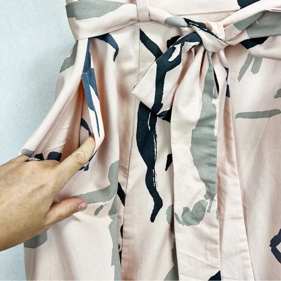 KOWTOW Audition Skirt Dancer Size M (8) Pale Pink Abstract Print Art to Wear - Picture 7 of 15